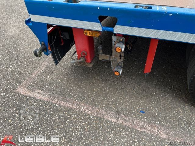 Low loader semitrailer MEUSBURGER MTS-4*48t Tieflader*3+4.Lenkachse*Ladehöhe 0,87