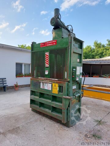Vertikalballenpresse, Papierballenpresse Philadelphia  Tramrail  5000HD 30ton