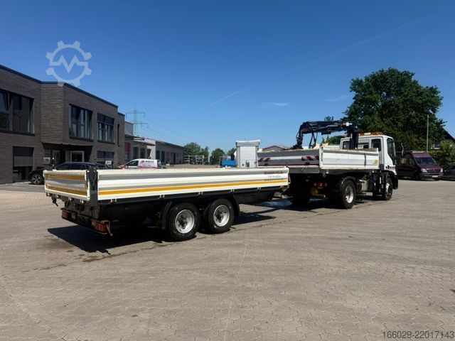 Tipper truck IVECO 140E250 Kipper mit HIAB Kran inklusive Anhänger
