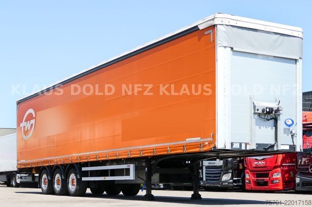 Open semitrailer with tarp SCHWARZMÜLLER SPA 3/E Pritsche safety-roof Edscha Liftachse