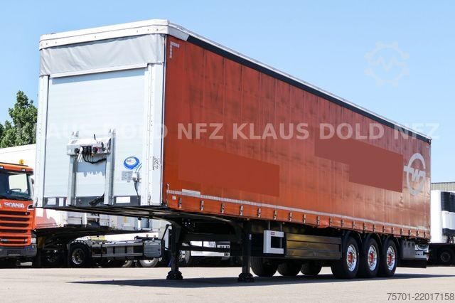 Open semitrailer with tarp SCHWARZMÜLLER SPA 3/E Pritsche safety-roof Edscha Liftachse