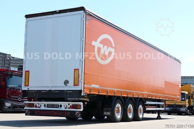Open semitrailer with tarp SCHWARZMÜLLER SPA 3/E Pritsche safety-roof Edscha Liftachse