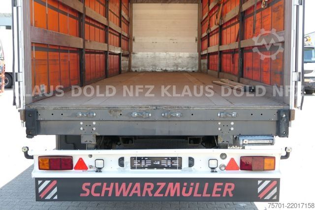 Open semitrailer with tarp SCHWARZMÜLLER SPA 3/E Pritsche safety-roof Edscha Liftachse