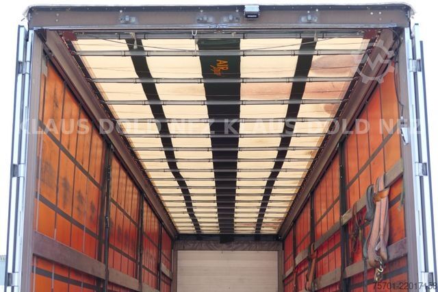 Open semitrailer with tarp SCHWARZMÜLLER SPA 3/E Pritsche safety-roof Edscha Liftachse