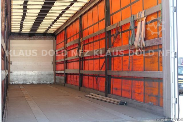 Open semitrailer with tarp SCHWARZMÜLLER SPA 3/E Pritsche safety-roof Edscha Liftachse