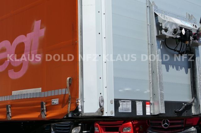 Open semitrailer with tarp SCHWARZMÜLLER SPA 3/E Pritsche safety-roof Edscha Liftachse