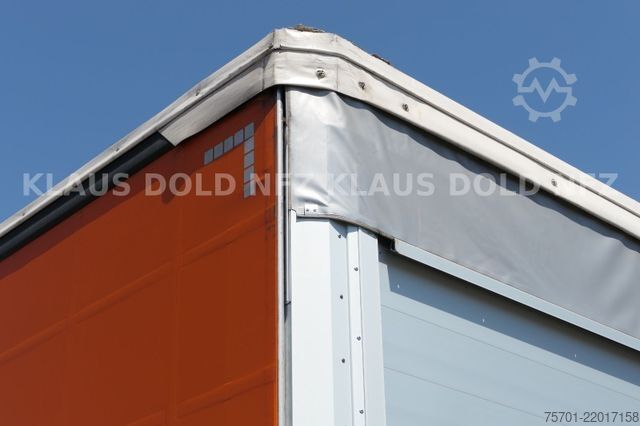 Open semitrailer with tarp SCHWARZMÜLLER SPA 3/E Pritsche safety-roof Edscha Liftachse