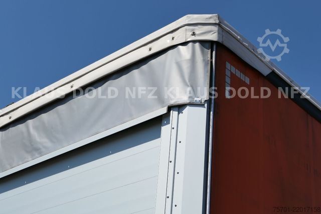 Open semitrailer with tarp SCHWARZMÜLLER SPA 3/E Pritsche safety-roof Edscha Liftachse
