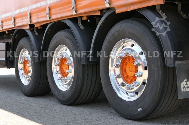 Open semitrailer with tarp SCHWARZMÜLLER SPA 3/E Pritsche safety-roof Edscha Liftachse