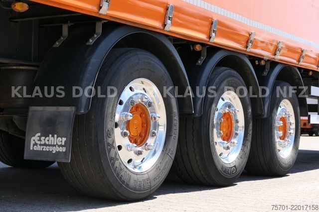 Open semitrailer with tarp SCHWARZMÜLLER SPA 3/E Pritsche safety-roof Edscha Liftachse