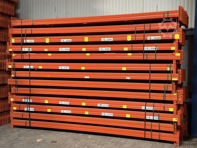 Hochregallager Palettenregaltraverse META Thyssen / K: 120 x 50 mm lichte Weite: 3.600 mm