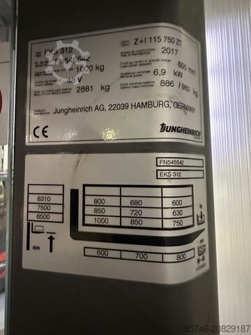 EKS 312 - Drahtführung !! PSA!! JUNGHEINRICH EKS 312 - Wire Guidance !! PSA !!