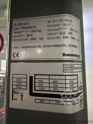 EKS 312 - Drahtführung !! PSA!! JUNGHEINRICH EKS 312 - Wire Guidance !! PSA !!