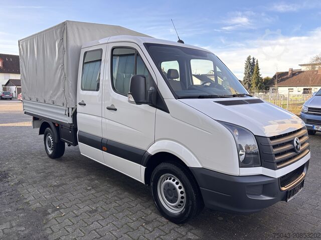 Transporter mit Pritsche & Plane VW Crafter 35 Doka*Plane*34Tkm*1.Hand*Top