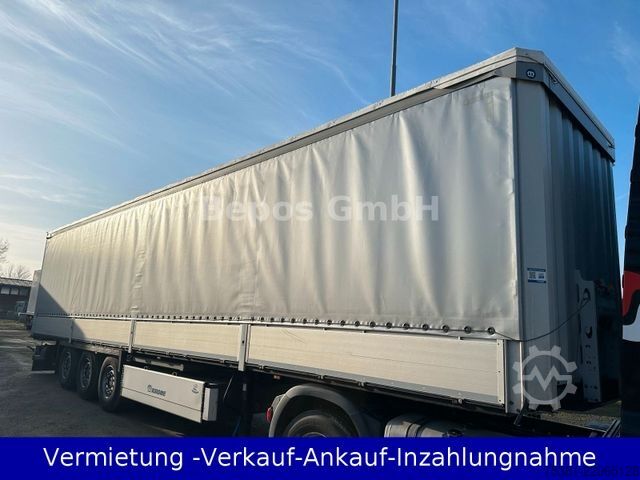 Open semitrailer with tarp KRONE SD - Profi Liner-PK-SAF-Bordwandsieder-Rungen