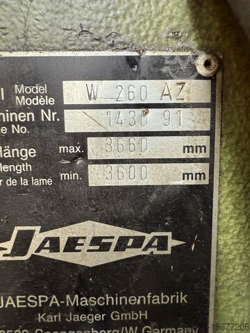 Bandsäge JAESPA W 260 AZ