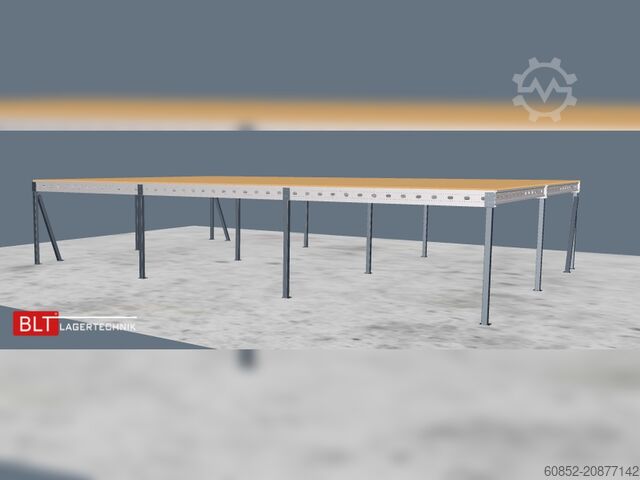 Storage platform 10x15m Lagerbühne , Belastung : 500kg/qm Unterkante: 2,5m ,ca. 150qm Systembühne