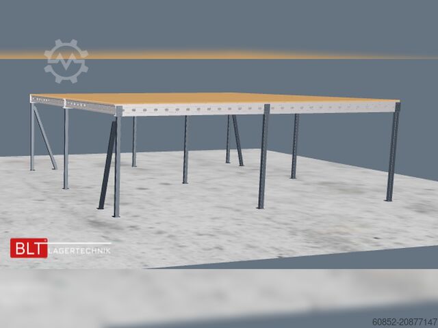 Storage platform 10x10m Lagerbühne , Belastung : 500kg/qm Unterkante: 3m ,ca. 100qm , Systembühne