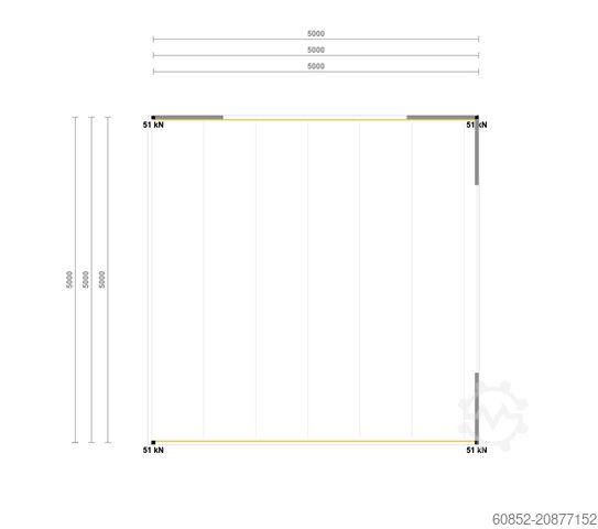 Storage platform 5x5m Lagerbühne , Belastung : 500kg/qm Unterkante: 3m ,ca. 25qm , Systembühne