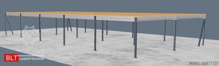 Storage platform 10x20m Lagerbühne , Belastung : 500kg/qm Unterkante: 2,5m ,ca. 200qm Systembühne