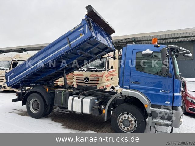 Three-sided tipper truck MERCEDES-BENZ 1833 Axor 4x2 MEILLER Kipper Plane TOP !