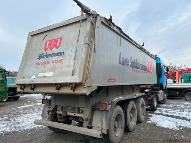 Tipper semitrailer LANGENDORF ALU Kipp-Auflieger mit 3 Achsen ca. 28m³