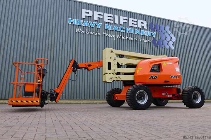 Gelenkteleskoparbeitsbühne JLG 450AJ Diesel, 4x4 Drive, 16m Working Height, 7.5m