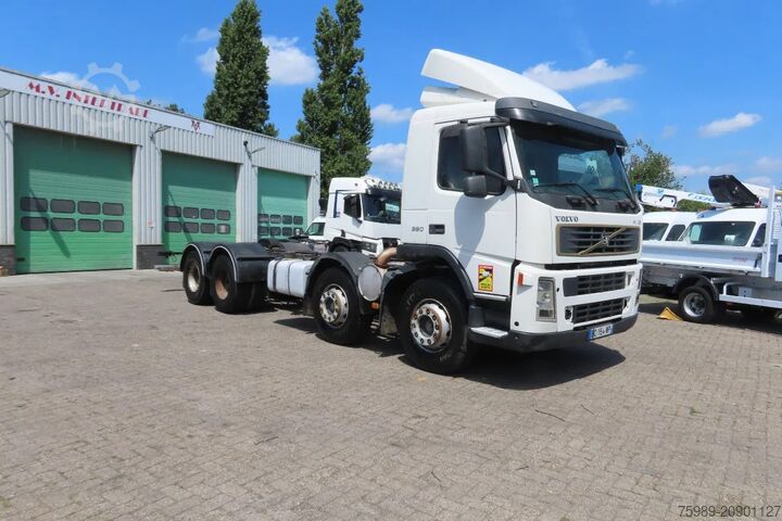 Chassis with cab Volvo FM 12.380 8x4 FULL SPRING. 100% condition!