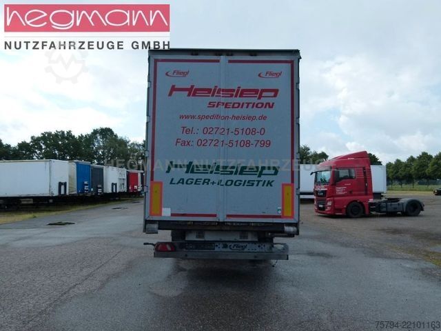 Open semitrailer with tarp FLIEGL SDS 390, BPW-Scheibenbremse, Liftachse, Coil, DE