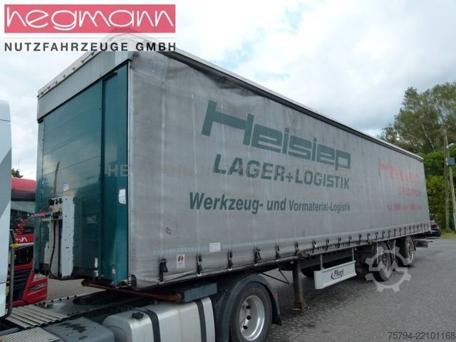 Open semitrailer with tarp FLIEGL SDS 390, BPW-Scheibenbremse, Liftachse, Coil, DE