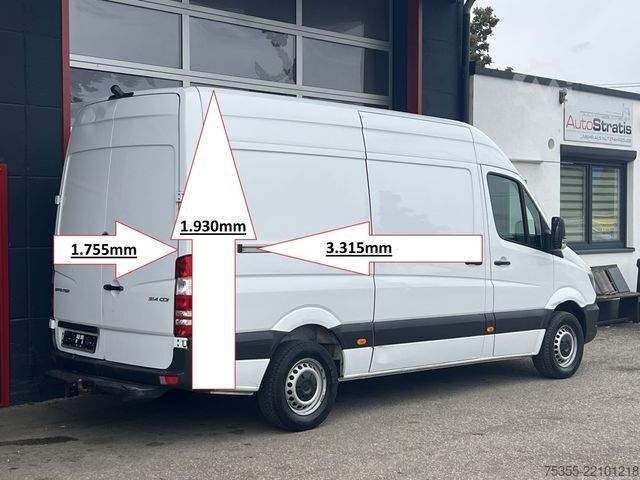 High top van MERCEDES-BENZ Sprinter 314 CDI Klima Navi AHK 3-Sitze Euro6