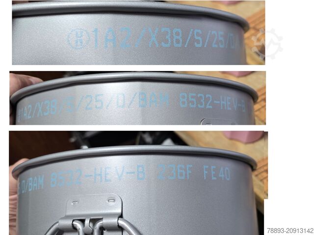 At least 500 sheet metal buckets new/unused Hobock 20 Liter