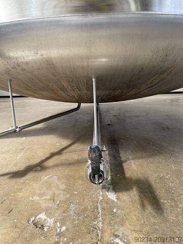 4,900 Litre 304 Stainless Steel Storage Vessel, 2,200mm Dia x 1,000mm Straight Side MOESCHLE BEHALTERBAU GMBH 4,900 Litre