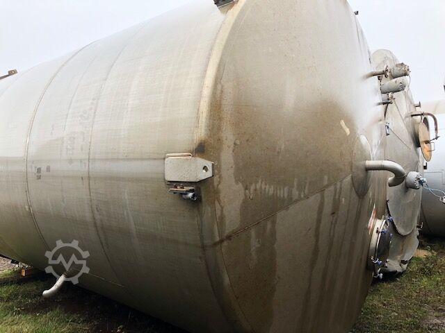 66,000 Litre 304L Stainless Steel Vertical Storage Tank, 3800mm Dia x 6000mm Straight Side PONTIFEX 66,000 Litre