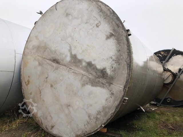 66,000 Litre 304L Stainless Steel Vertical Storage Tank, 3800mm Dia x 6000mm Straight Side PONTIFEX 66,000 Litre
