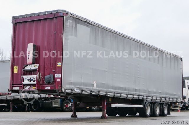 Open semitrailer with tarp KRONE SD Pritsche Plane XL MegaLiner Edscha Bordwände
