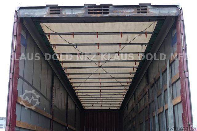 Open semitrailer with tarp KRONE SD Pritsche Plane XL MegaLiner Edscha Bordwände