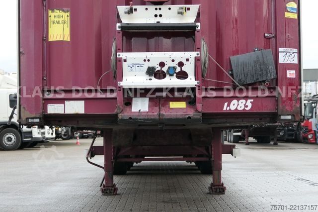 Open semitrailer with tarp KRONE SD Pritsche Plane XL MegaLiner Edscha Bordwände