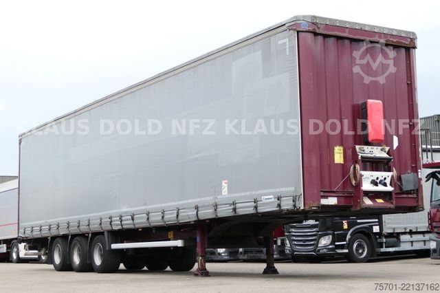 Open semitrailer with tarp KRONE SD Pritsche Plane XL MegaLiner Edscha Bordwände