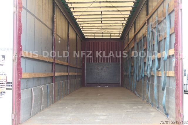 Open semitrailer with tarp KRONE SD Pritsche Plane XL MegaLiner Edscha Bordwände