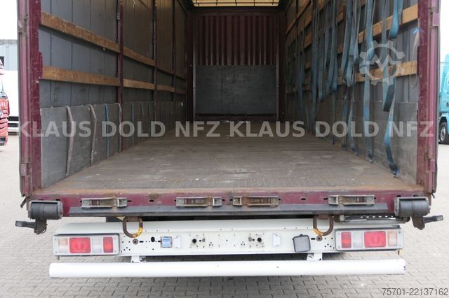 Open semitrailer with tarp KRONE SD Pritsche Plane XL MegaLiner Edscha Bordwände