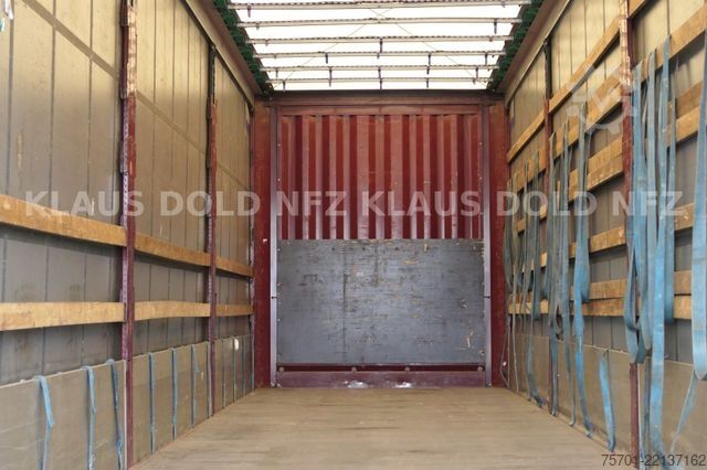 Open semitrailer with tarp KRONE SD Pritsche Plane XL MegaLiner Edscha Bordwände