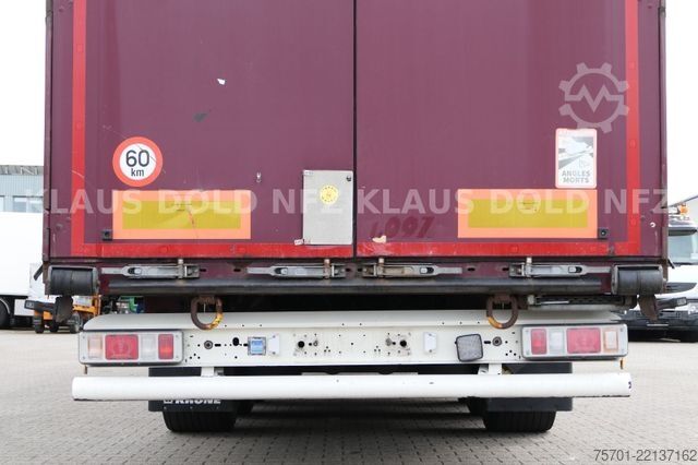 Open semitrailer with tarp KRONE SD Pritsche Plane XL MegaLiner Edscha Bordwände