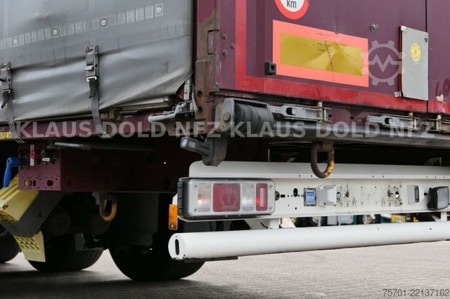 Open semitrailer with tarp KRONE SD Pritsche Plane XL MegaLiner Edscha Bordwände
