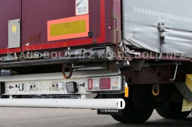 Open semitrailer with tarp KRONE SD Pritsche Plane XL MegaLiner Edscha Bordwände