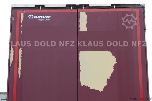 Open semitrailer with tarp KRONE SD Pritsche Plane XL MegaLiner Edscha Bordwände