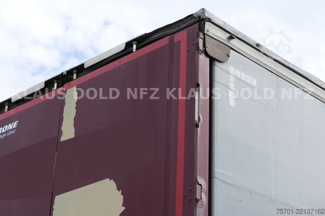 Open semitrailer with tarp KRONE SD Pritsche Plane XL MegaLiner Edscha Bordwände