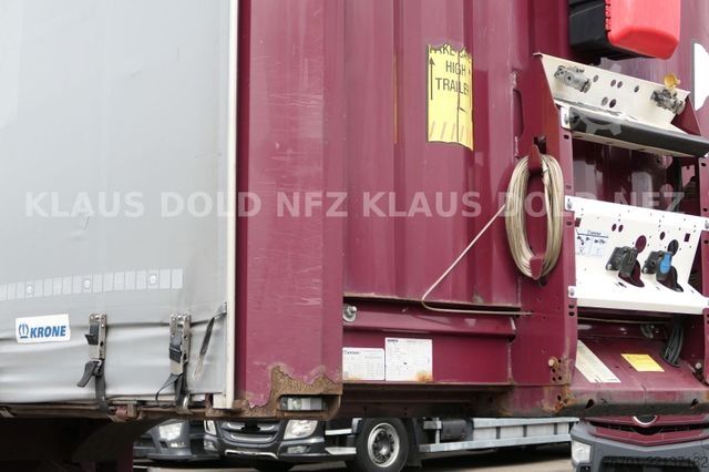Open semitrailer with tarp KRONE SD Pritsche Plane XL MegaLiner Edscha Bordwände