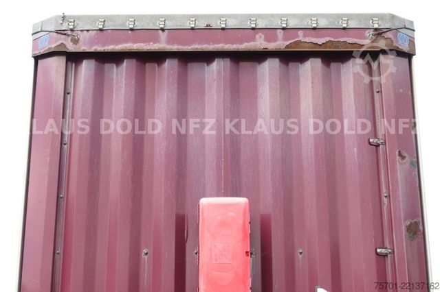Open semitrailer with tarp KRONE SD Pritsche Plane XL MegaLiner Edscha Bordwände
