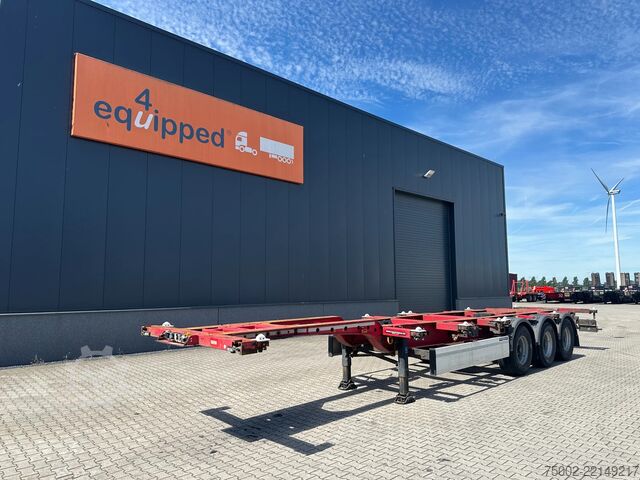 Container transportation Krone 40FT HIGH CUBE / BPW / DRUMBRAKES / NL-CHASSIS ...